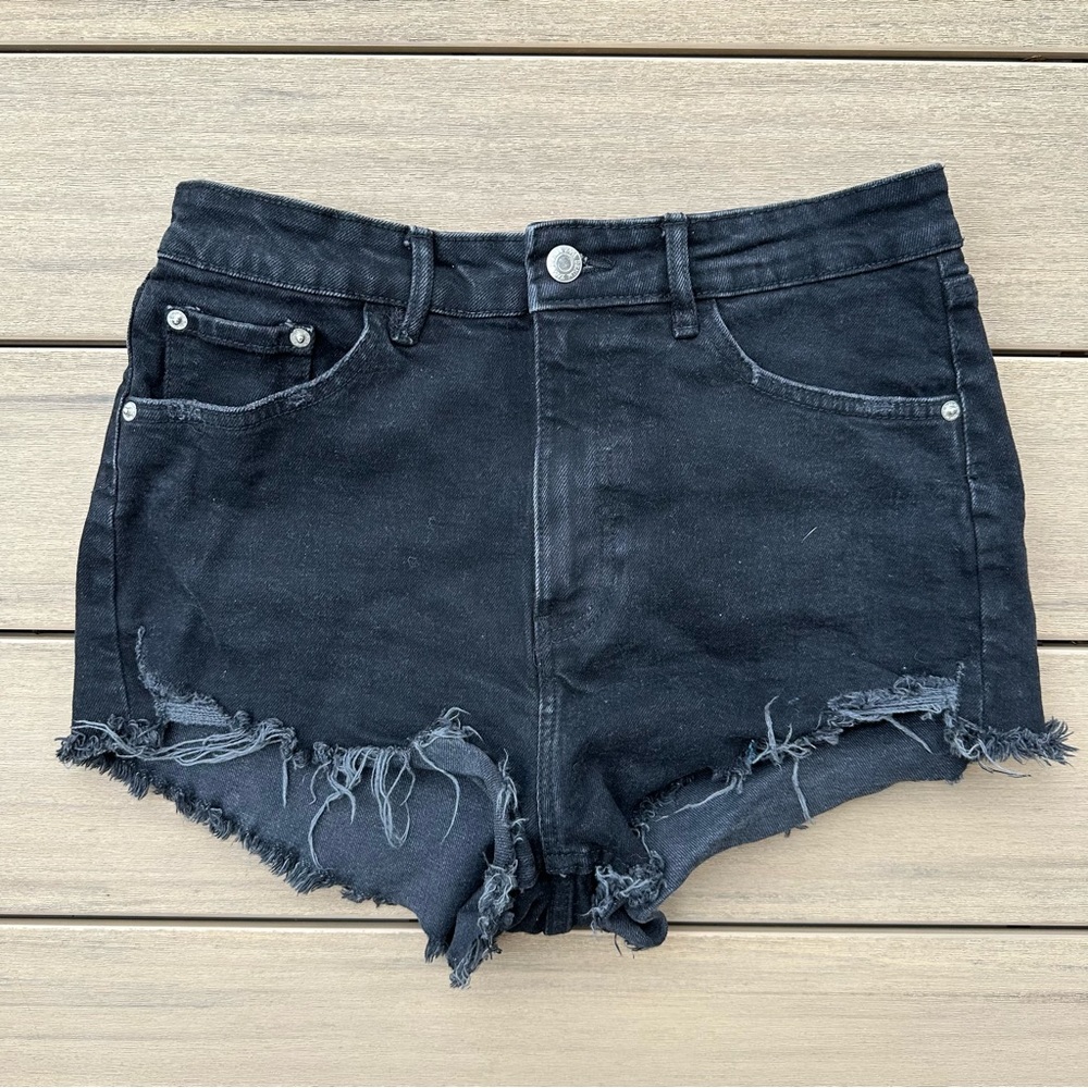 Zara Black Denim Shorts